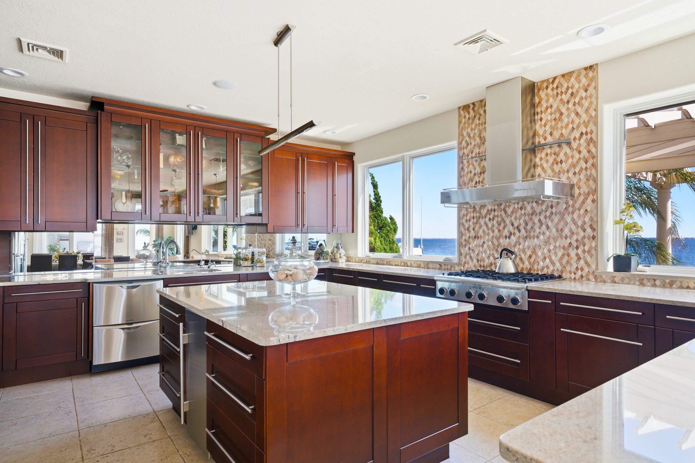 gourmet kitchen detail with premium finishes